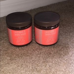 Lavender and sandalwood body scrub